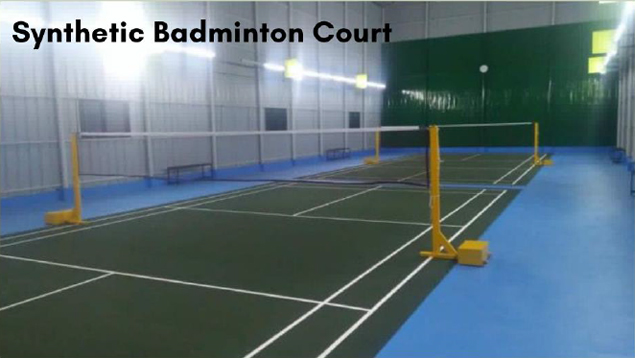 badminton court installation